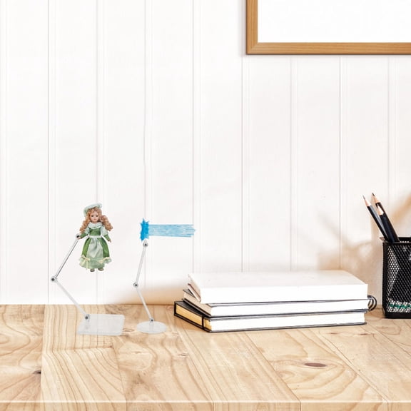 AURARMLET MultiColor Action Figure Display Stand for Home Use Plastic Doll Holder with Stable Base