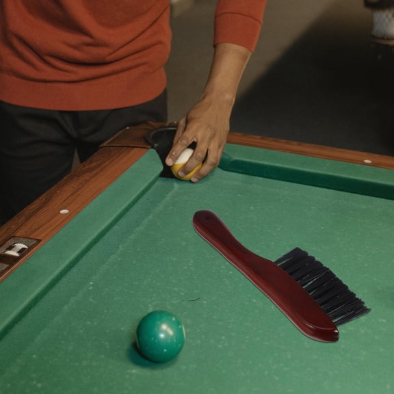 AURARMLET Multifunctional Pool Table Brush with Comfortable Handle for Deep Felt Cleaning and Maintenance