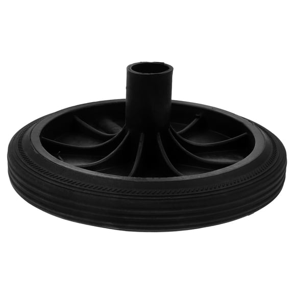 AURARMLET Trash Can Wheel Replacement Set with Black Rubber and Plastic Material for Easy Mobility