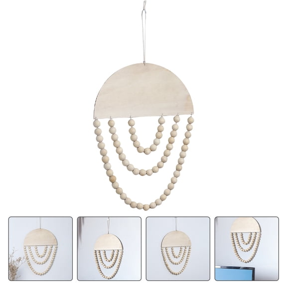 AURARMLET Natural Hanging Bead Wall Decor, 1 Pc Boho Beaded Garland for Home, Living Room, Bedroom, Entryway Decoration