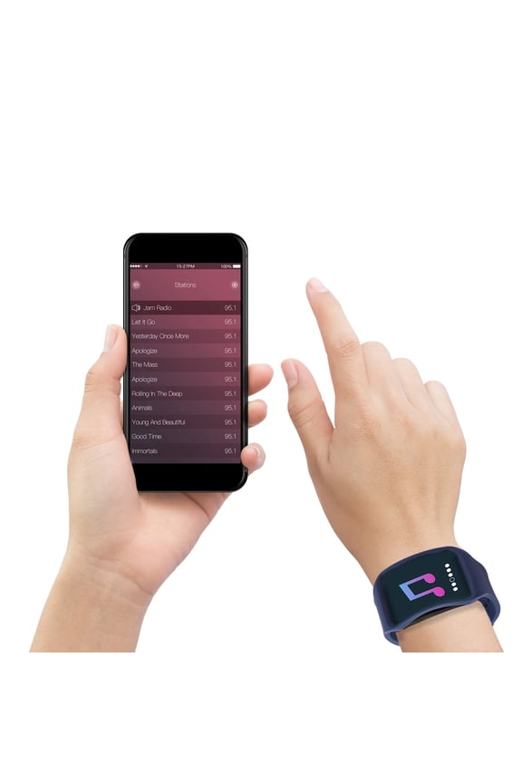 Navy Smartwatch Band Made of Stretchy TPE Material, 1 Piece Suitable for Business Occasions