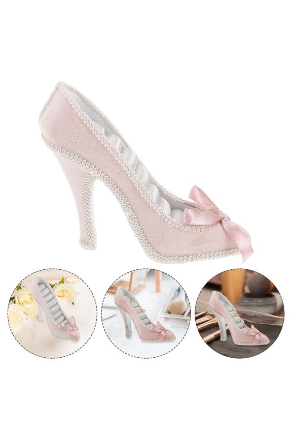 Earring Decoration Rack Resin Jewelry High Heel Shape Storage Organizer for Women Home Use 1Pcs