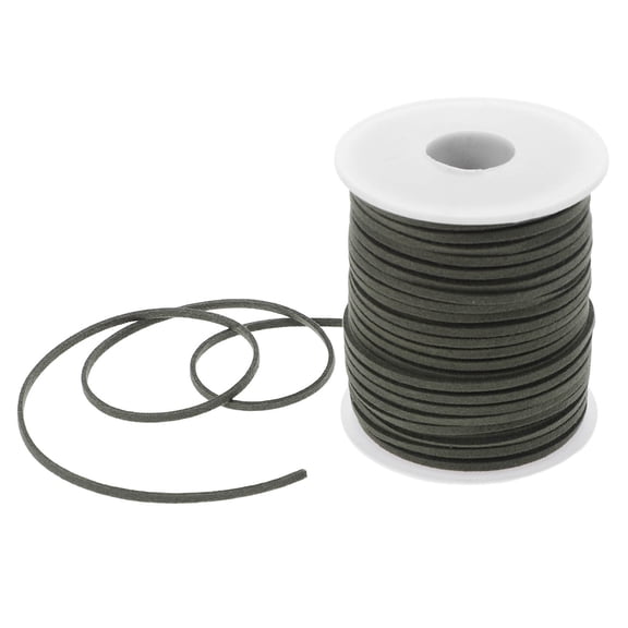 AURARMLET Olive Green Faux Suede Lace String Cord for Crafting Bracelets Necklaces and Bouquet Wrapping