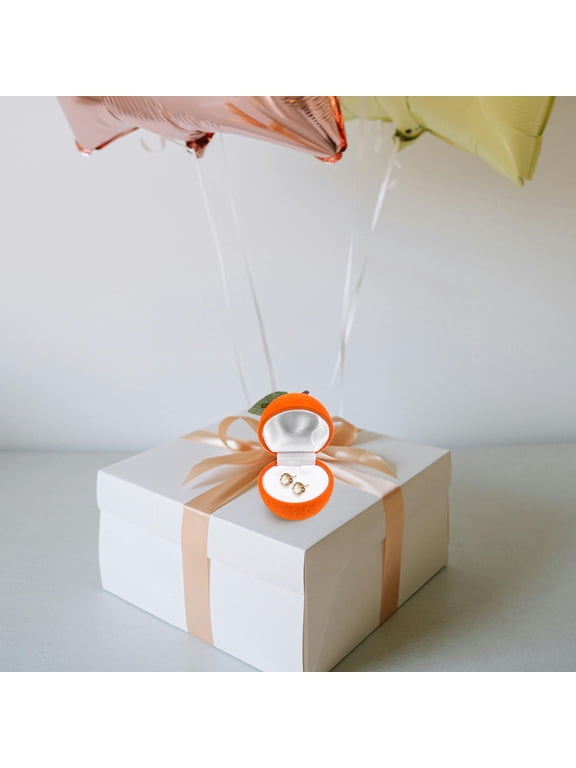 Orange-Shaped Ring Box - Strong, Wear-Resistant, and Decorative