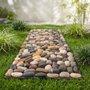 AURARMLET Weatherproof Multi-Color PVC Stepping Stones for Garden Walkways