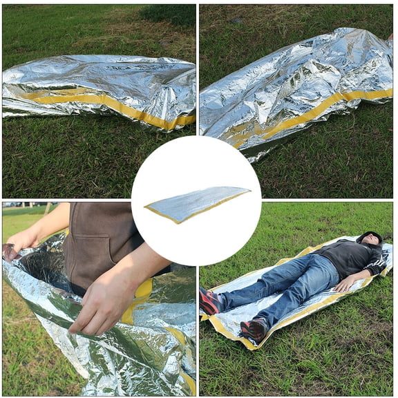 AURARMLET Outdoor Sleeping Bags Sleeping Bag PET Aluminum Film Adventure Enthusiasts 1 Set