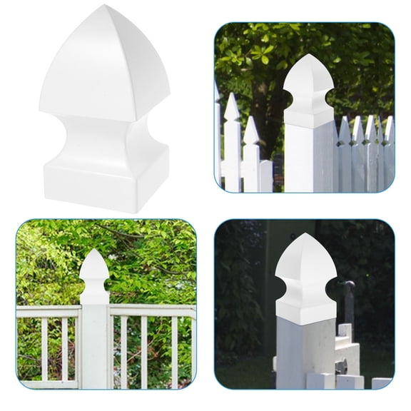 AURARMLET PVC Square Fence Cap Cover, Easy-Install Replacement Part for Post and Column