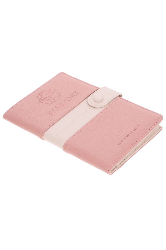 Passport Holder Pink Travel Passport Cover with Card Holder for Secure Protection and Easy Access