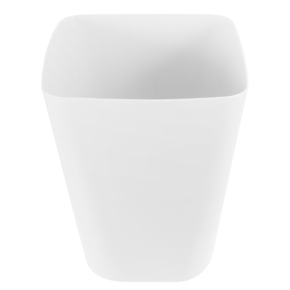 AURARMLET Plastic Trash Bin for Bathroom Bedroom and Hotel Use White Waste Container