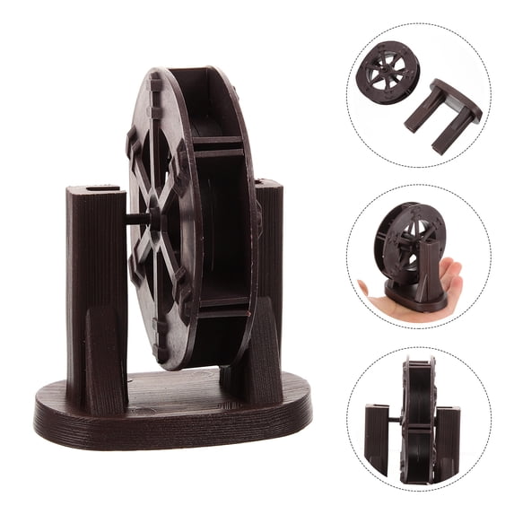 AURARMLET Running Water Wheel Decor for Fish Tank and Desktop Fountain Lightweight Coffee Plastic Water Wheel