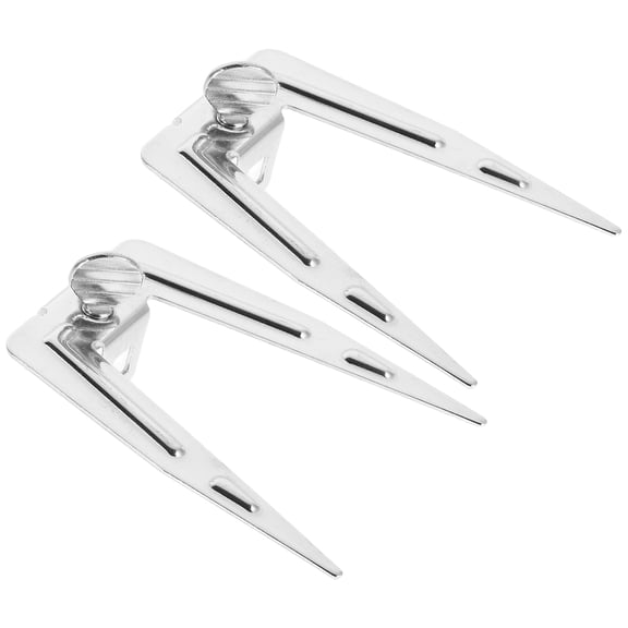 AURARMLET Plated Silver Rotisserie Forks, Stainless Steel, Easy to Use, Even Heating, Bbq Skewer