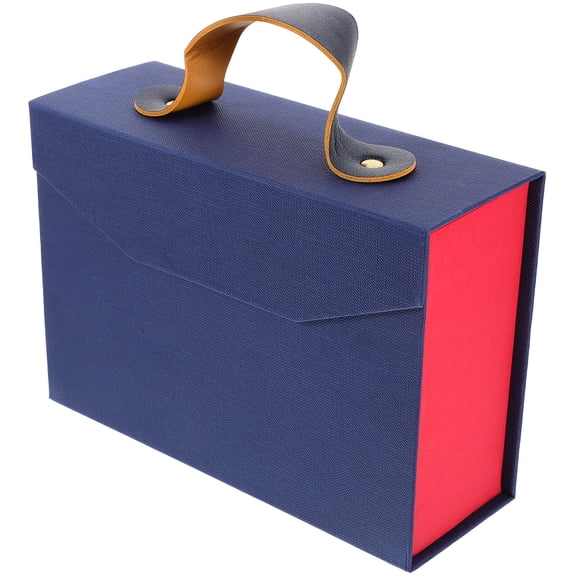 AURARMLET Small Box Box Paper Blue Protective Packaging Women Party 1Pcs