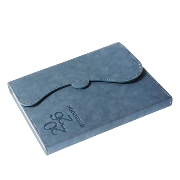 AURARMLET Compact Sky-Blue Paper Planner 2026 with PU Cover for Writing