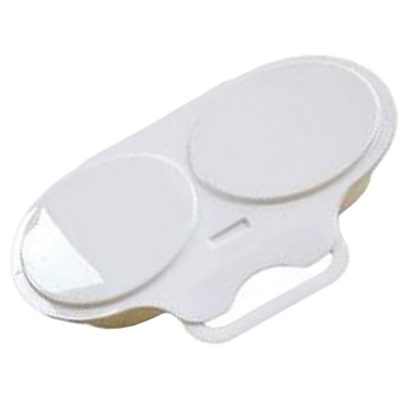 AURARMLET Portable Egg Maker for Microwave with Fine Plastic Material White Easy to Clean and Dishwasher Safe 7.5 x 4.2 Inches