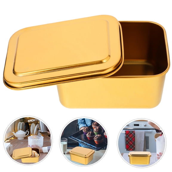 AURARMLET Practical Bakery Pastry Box Stainless Steel Storage Solution 1Pack