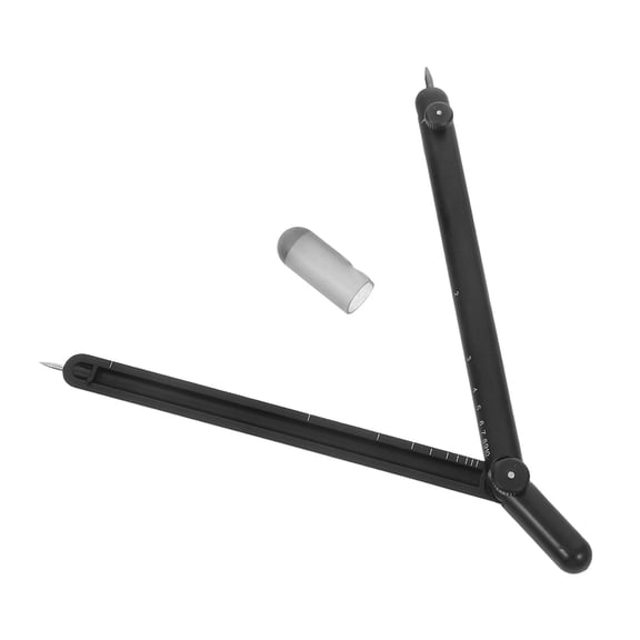 AURARMLET Back to School Drafting Tools Geometry Compass Metal Compass Black Students Geometry Lessons 1Set