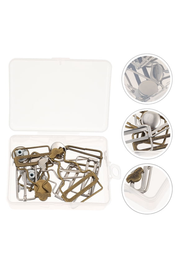 Premium Metal Overalls Buckles Adjustable Iron Gourd Suspenders Buckles Coffee Tone