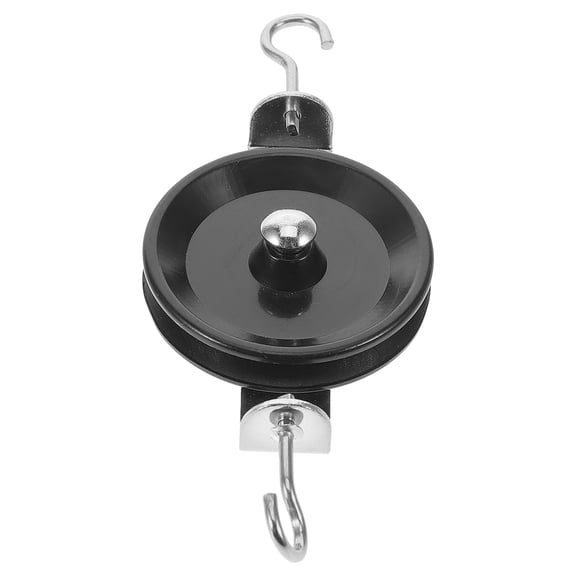 AURARMLET Pulley Block with Hook for Physics Experiments Durable Iron and Plastic Teaching Tool