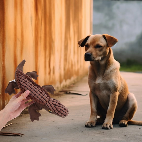 AURARMLET Puppy Chew Toy Alligator Plush 1Pack for Outdoor Play