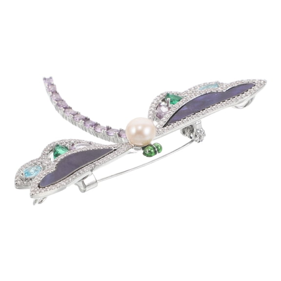 AURARMLET Alloy Rhinestone Dragonfly Brooch Pin for Women, Elegant and Versatile Accessory to Any Outfit