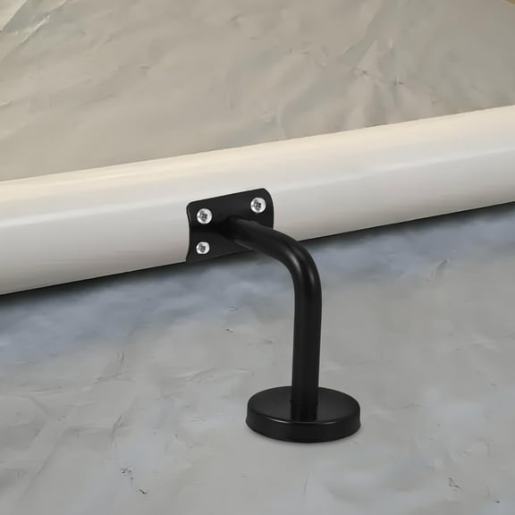 AURARMLET Black Stainless Steel Deck Railing Handrail Brackets 1 Set Outdoor Support Hardware