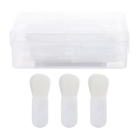 AURARMLET 3Pcs White Makeup Brush Set Cosmetics Brush Tool for Blending Buffing and Setting