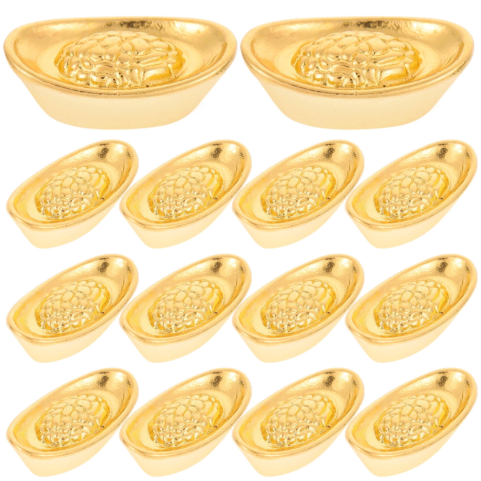 AURARMLET Small Golden Alloy Ingot Model for Desk and Garden Decoration ...