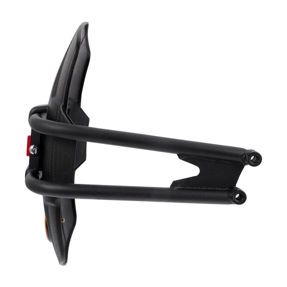 AURARMLET Rear Mudguard 1Set Adjustable Height Black Plastic for Motorcycle Tire Protection
