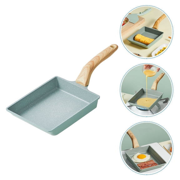 AURARMLET Rectangular Egg Pan Nonstick Aluminum for Cooking Eggs and Steaks 1Pack