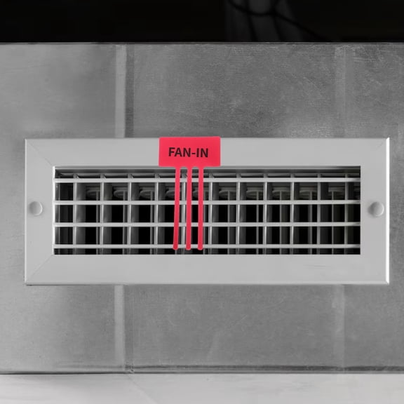 AURARMLET Red Air Conditioner Sticker Labels Airflow Indicating Decals for Heater Exhaust Fan Outlets