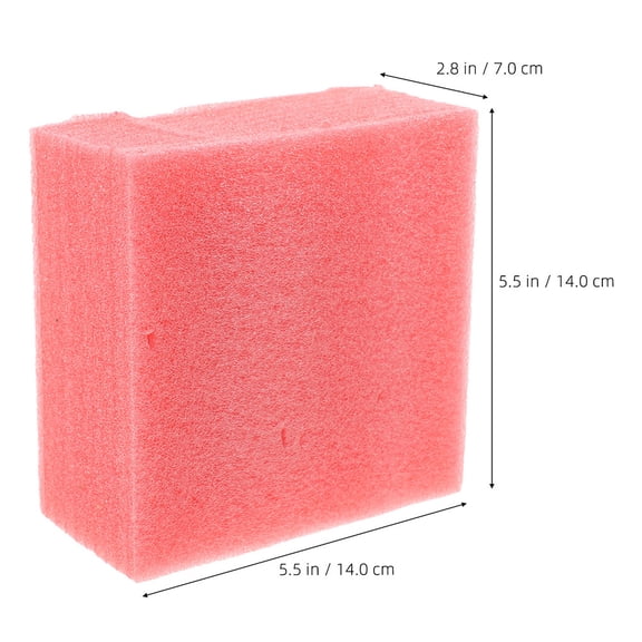 AURARMLET Red Foam Blocks 4Pcs for User Friendly Craft Projects 5.5x5.5x2.7in