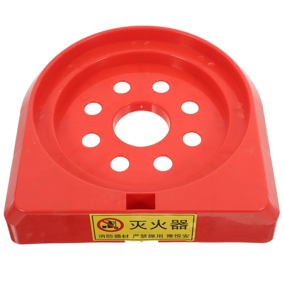 AURARMLET Red Plastic Fire Extinguisher Mounting Bracket Easy Installation SpaceSaving Design for Home Use