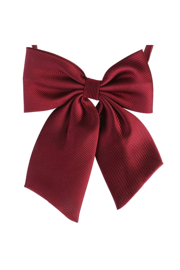 Red Pre-Tied Bow Tie for Men Adjustable Strap Formal Wedding Party Accessory Style