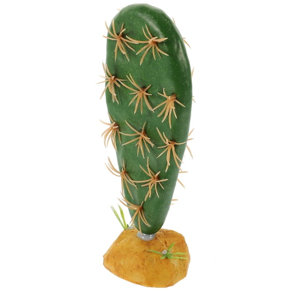 AURARMLET Reptile Tank Artificial Plants Green Resin Material for Natural Lizard and Hermit Crab Decor