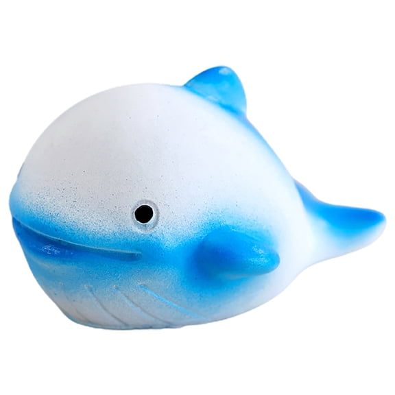 AURARMLET Small Resin Whale Figurine Multicolor Tiny Ocean Animal Decoration for Aquarium
