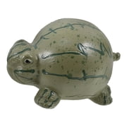 AURARMLET Resin Tortoise Figurine Green Realistic Animal Decor for Indoor Use