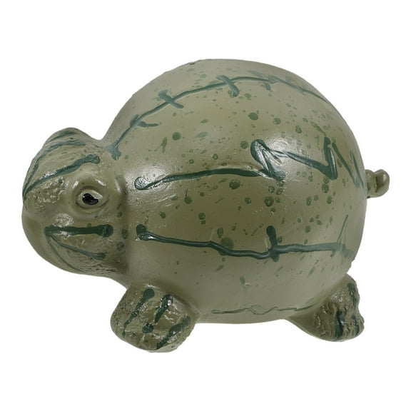 AURARMLET Resin Toy Turtle Realistic Design Green 1Pack Indoor Use