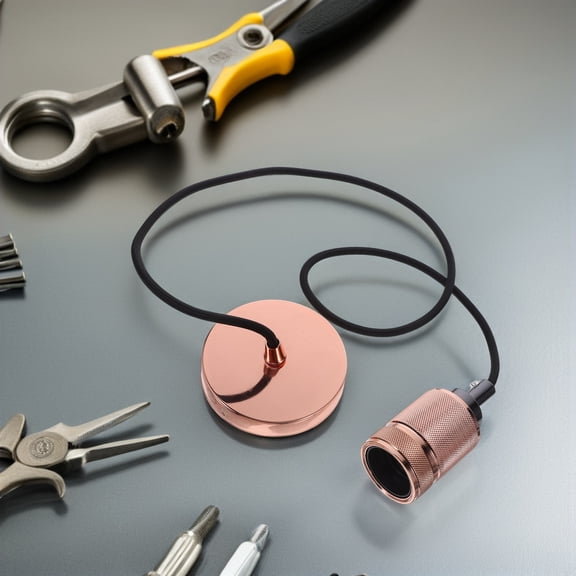 AURARMLET Decorative Vintage Metal Pendant Light Socket for Rustic Indoor Lighting