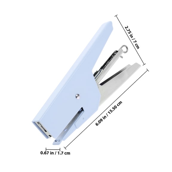 AURARMLET Reusable Handheld Stapler in Macaron Color, Metal Construction, Compact Design - 1 Set for Office and Home Use