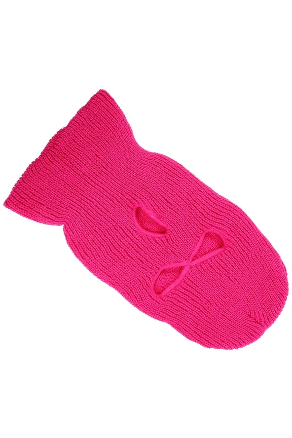 Rosy Knitted Ski with 3 Hole Design for Winter Outdoor Sports and Cold Weather