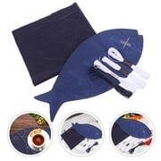 AURARMLET Sashiko Coaster Kit Dark Blue Japanese Patterns Complete Craft Supplies