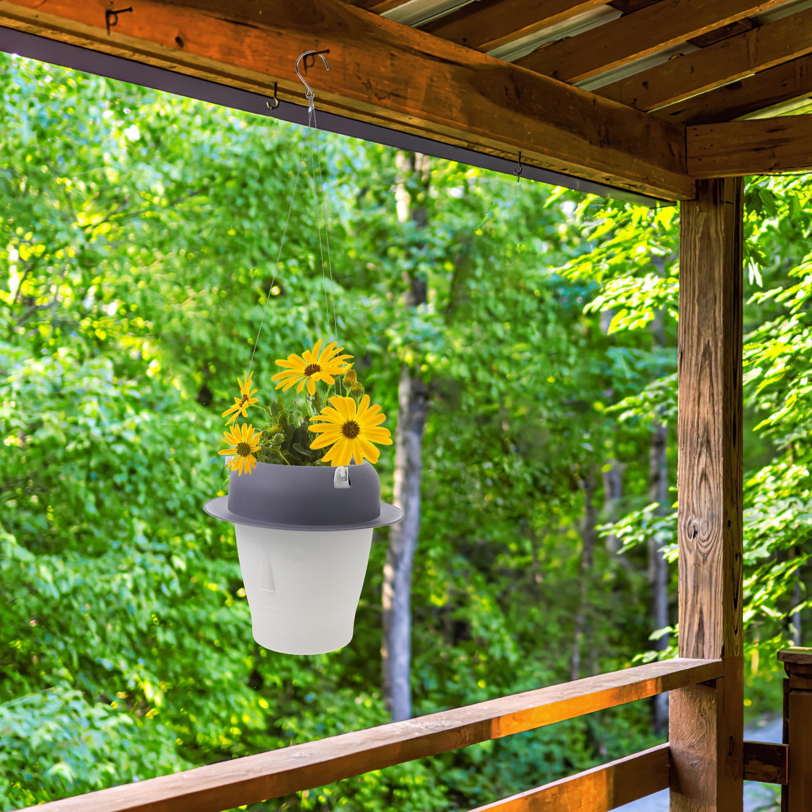 AURARMLET Self-Watering Indoor Hanging Planter with Cotton Rope and Unique Face Design, Easy Plant Care