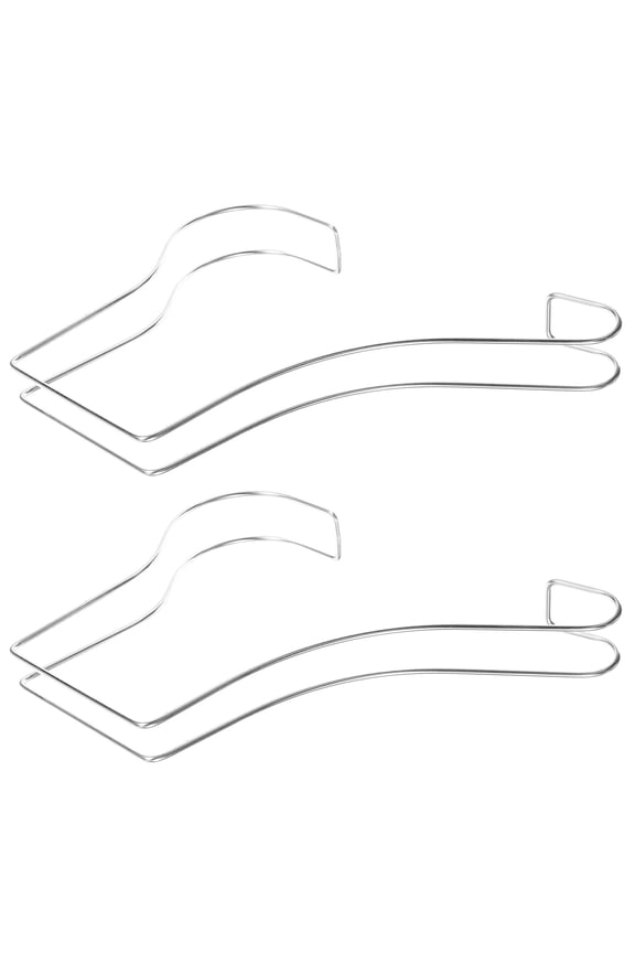 2-Pack Shoe Riser Display Stands for Sandals with Curved Frame, Perfect for Retail Showcases and Shoe Displays