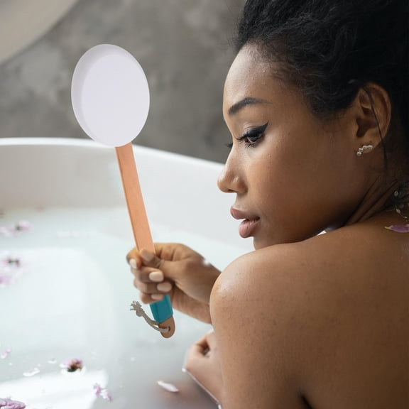 AURARMLET Exfoliating Back Scrubber, Long Handle Shower Brush, Promotes Skin Health, Assorted Colors, Home Use