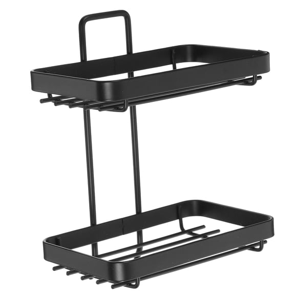 AURARMLET Corrosion Resistant Wall Soap Rack Iron Soap Holder with Adhesive Installation for Bathroom