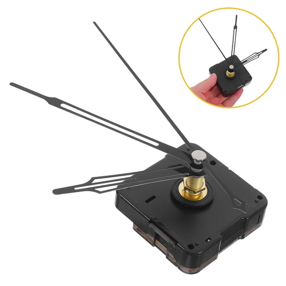 AURARMLET Silent Quartz Wall Clock Movement Kit for Home with Accurate Timekeeping and Easy Installation, Black, 30 cm