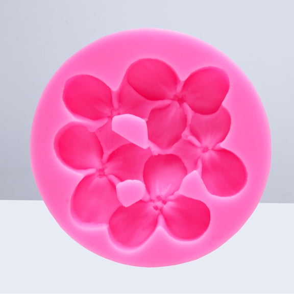 AURARMLET Pink Hydrangea Silicone Baking Mold for Fondant and Cake Easy Use