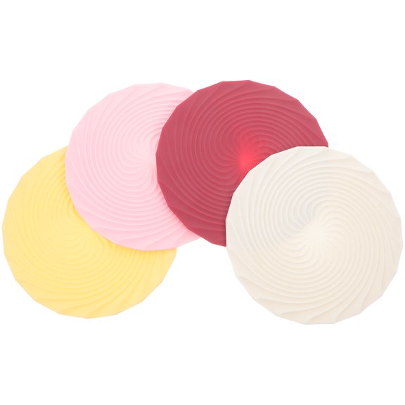 AURARMLET Silicone Drink Coasters Set for Home Assorted Color AntiSkid Practical and Easy to Clean 4pcs