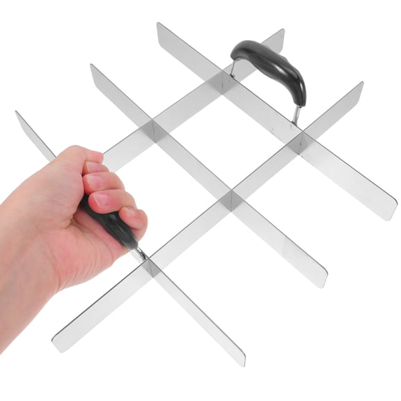 AURARMLET Stainless Steel Cake Divider with Handle for Easy and Safe Lifting, Perfect Baking Tool