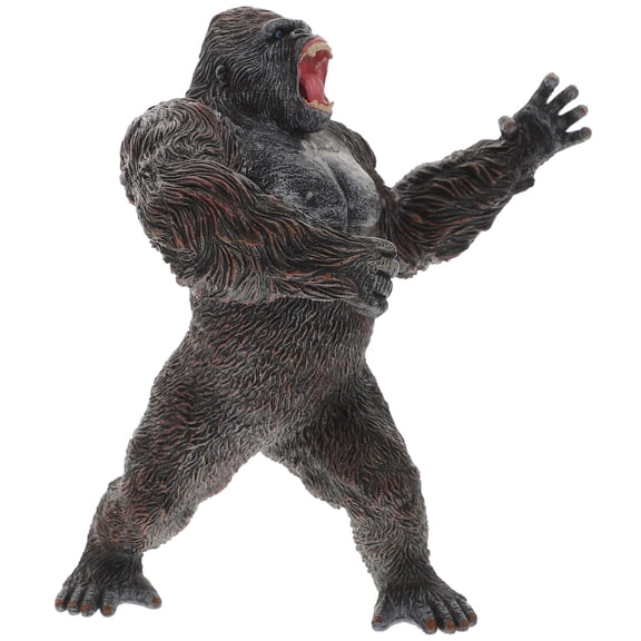 AURARMLET Simulation Animal Figurines Chimpanzee Statue Realistic Shape Detailed Animal Figures 17X6.3X5.1In 1Pcs